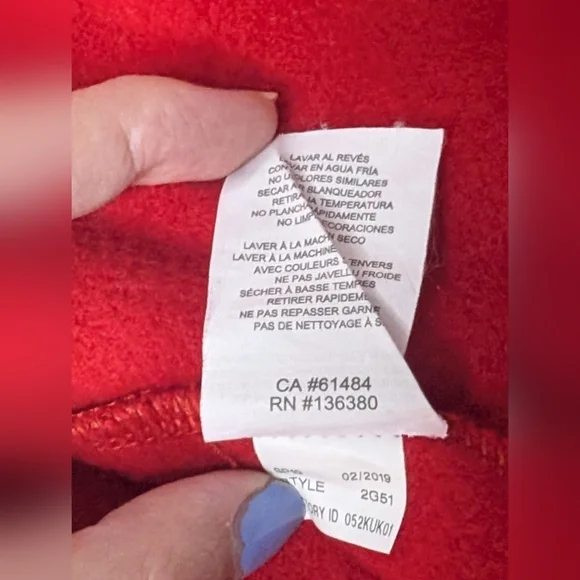 Fanatics Mens Large Chiefs Red Zip Up Jacket Hooded - Picture 7 of 10